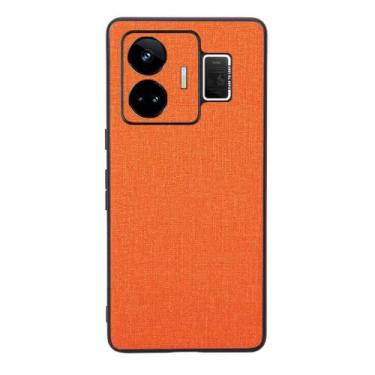 Imagem de Capas Compatível com OPPO Realme GT NEO 5,Design de padrão de tela,Pproteção completa de 360°,Pplástico macio,Proteção contra queda-Orange