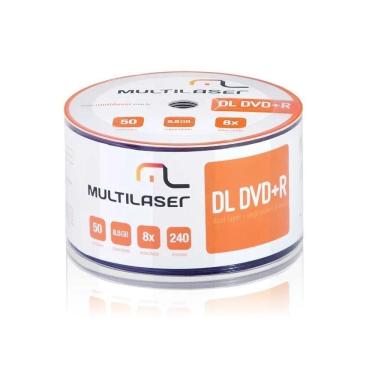 Imagem de DVD-R 8.5Gb com 50 Dual Layer Imprimível, DV047, MULTI