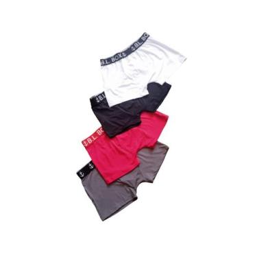 Imagem de Kit de 10 Cueca Boxer poliamida - Belly, Preto, G