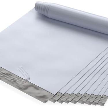 Imagem de GPI POLY - Envelopes de poliéster de 23 cm x 30,5 cm, envelopes de envio de poliéster brancos de 500 unidades para roupas sacos de poliéster opacos à prova d'água com fita adesiva à prova de rasgo