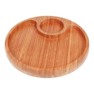 Imagem de Gamela Mor em Bamboo com 2 Divisórias - 003364
