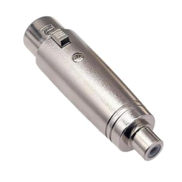Imagem de Colaxi Adaptador XLR Conversor Plugue de Microfone Compacto Adaptador de Linha de Microfone Conector de Áudio para Podcasts DJ Festa Estúdio Transmissões Ao, Fêmea