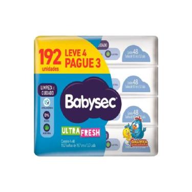 Imagem de Lenço Umedecido Babysec Galinha Pintadinha Ultrafresh 192 Unidades