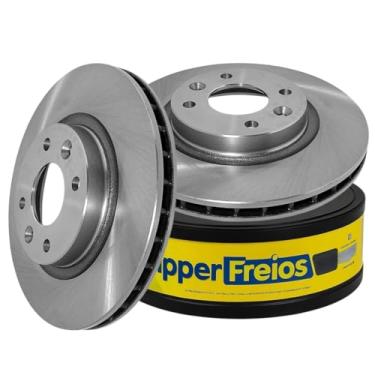 Imagem de Par Disco de Freio Dianteiro Ventilado HF 549B Compatível com Logan Sandero 1.0 1.6 2015/... – Sem Cubo – 4 Furos