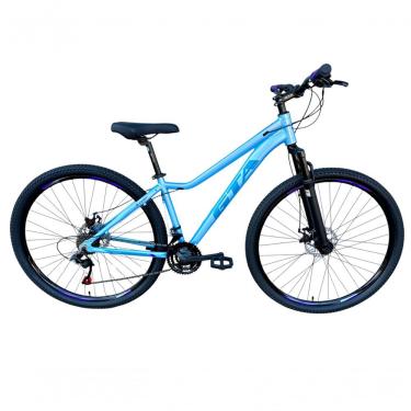 Imagem de Bicicleta Aro 29 Gta Start Feminina Aluminio 21v Freio A Disco Garfo Suspensão - Azul/r...