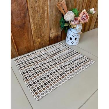 Imagem de Tapete Avulso Pequeno Zurich 67 x 46cm Tear Artesanal (Tons Neutros Indiano)