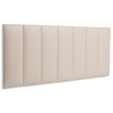 Imagem de Cabeceira Modulada Adesiva Estofada Casal - Kit 7 Placas