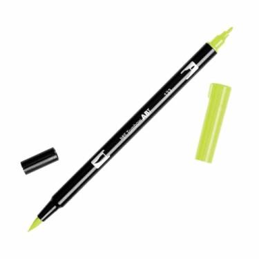 Imagem de Tombow Marcador artístico 56514 com pincel duplo, 133 - Chartreuse, 1 pacote. Marcador misturável, pincel e ponta fina