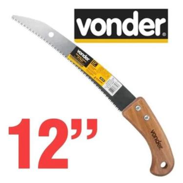 Imagem de Serrote De Poda Pesada Vonder Curvo 12" 45cm Cabo De Madeira