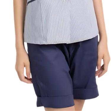 Imagem de Bermuda Camareira Elástico Total e Cordão Azul Marinho