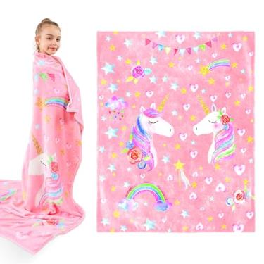 Imagem de Wajade Presentes de unicórnio para meninos e meninas - cobertor de unicórnio decoração de aniversário e Natal para crianças de 3 4 5 6 7 8 9 10 11 12 anos de idade adolescentes crianças pequenas cinza
