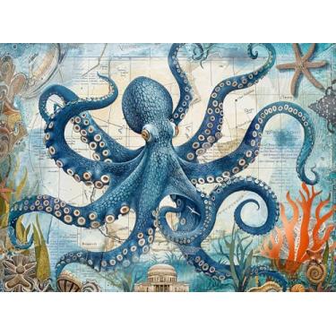 Imagem de Cross & Glory - Neptune's Navigator: The Octopus Voyage - 1000 Piece Jigsaw Puzzle for Adults | Ocean Exploration Theme with Satin Finish