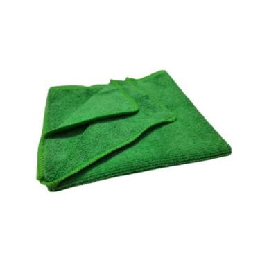 Imagem de 04 Pano Mágico Uso Geral Limpa Vidros Alta Absorção Verde - 40X40CM - 
