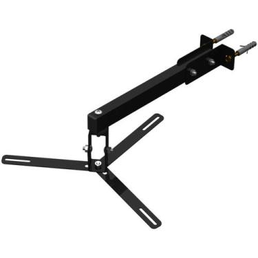 Imagem de Suporte Projetor Datashow Mini Led Parede Braço 30 Cm-Preto - Multifor