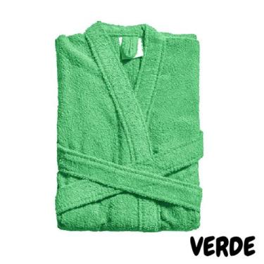 Imagem de Roupão De Banho Feminino Masculino Atoalhado Felpudo Algodão - BAV HOM