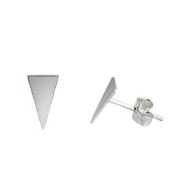 Imagem de Brinco feminino triangulo geometrico em prata 925 - isa roncari joias