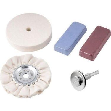 Imagem de Jogo Rodas Polimento 5 Pcs Felt/Pano/Pasta Vd 1240000005 - Vonder
