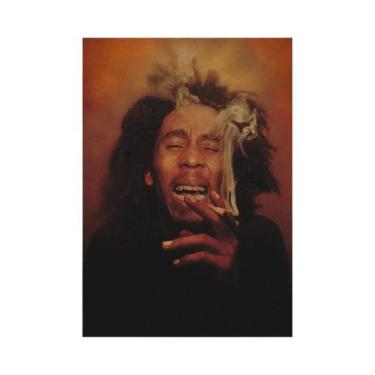 Imagem de Arte Em Lona Do Álbum De Música Reggae Retro De Bob Marley Decoração D