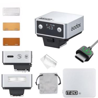 Imagem de Godox Flash IT20 N IT20N para Nikon, mini flash de câmera GODOX iT20N IT20 N, modos TTL/manual, bateria de 7,4 V 300 mAh, reciclagem de 1,5s, com incremento de ± ½, acionamento de sapata, inclui