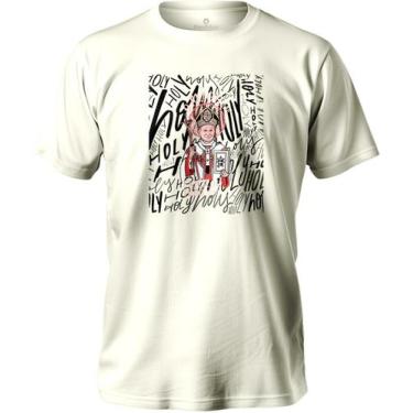 Imagem de Camiseta De Algodão Masculina E Feminina Estampada Holly São João Paul