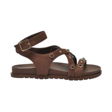 Imagem de Sandalia Fem Papete Via Marte 174-016-01-, Dark brown, 36