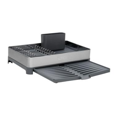 Imagem de Escorredor de Louças Plurale com Porta Talheres Bandeja Coletora de Água Aço Inox Tramontina