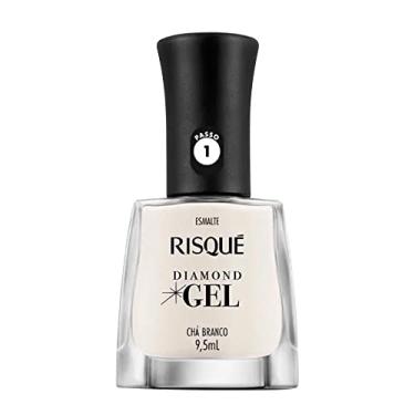 Imagem de Risqué Esmalte Diamond Gel Chá Branco Natural 9 5 Ml