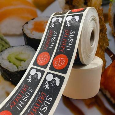 Imagem de Lacre De Segurança Com 1.000 Etiquetas Ideal Para Delivery Sushi - Ade