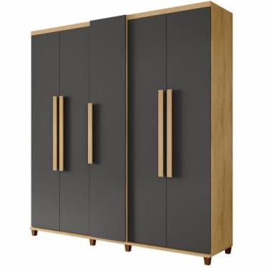 Imagem de Guarda Roupas de Casal RV Móveis Munique 5 portas com sapateira 3 gave