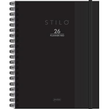 Imagem de Jandaia - Agenda Planner Neo 175x242mm CD 80 fls Datada Stilo Preta - 2026