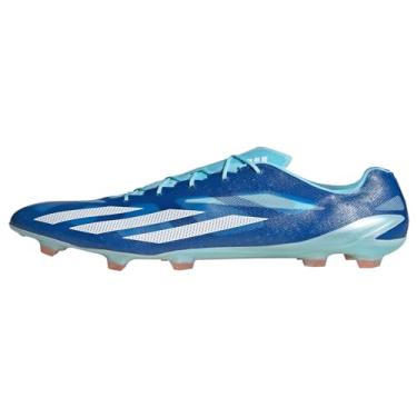 Imagem de adidas Tênis unissex adulto X Crazyfast League Firm Ground, Azul royal/calçado branco/vermelho solar - azul, 14.5 Women/13.5 Men