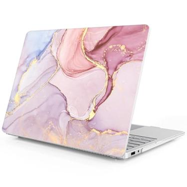 Imagem de Mektron Capa impressa para laptop Microsoft Surface 2025, Windows 11 Copilot+ PC Surface Laptop 13 polegadas, tela sensível ao toque, compatível com o modelo 2095, mármore rosa