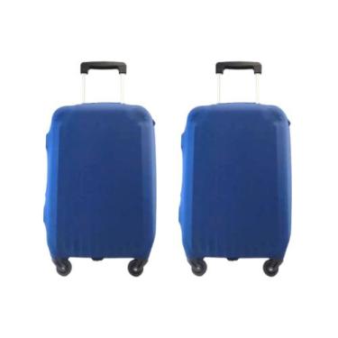 Imagem de Kit 2 Capas Protetoras M Mala Média 23kg - Malíssima, Azul royal