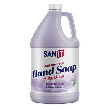 Imagem de Refil de sabonete para mãos Sanit Silky Clean Antibacteriano 3.78L