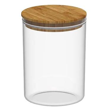 Imagem de Pote Hermético Keep Redondo 1L com Tampa em Bambu PHB255NT - Ou