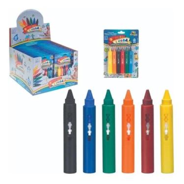 Imagem de Kit 02 Canetas 6 Cores Risca e Apaga Para Azulejo Banheira Box