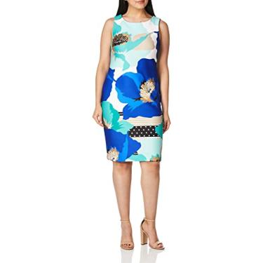 Imagem de Calvin Klein Vestido feminino estampado, Regatta Multi, 3
