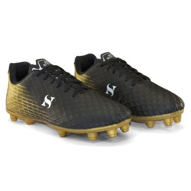 Imagem de New Styllus, Chuteira Esportiva, Futebol Campo Gramado, Multicores, 41, Par