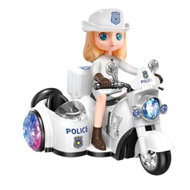 Imagem de Boneca Policial com Moto, Luzes e Sons, 20,5 cm, Brinquedo Infantil +3 Anos