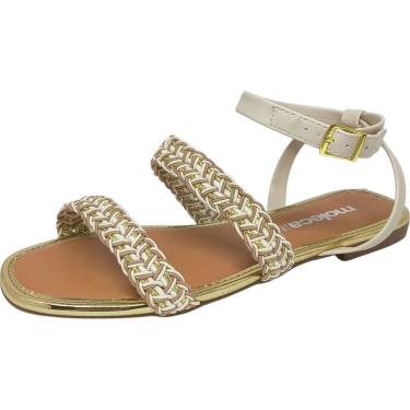 Imagem de Sandália Feminina Rasteira Conforto Casual Moderna Moleca