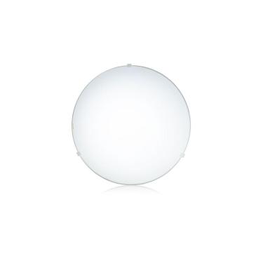 Imagem de Plafon 30cm 1 Luz Clean CL730PBN Bronzearte Branco