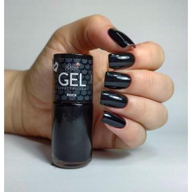 Imagem de Esmalte Efeito Gel Rock Bella Brazil 9ml  Brilho e Longa Duração