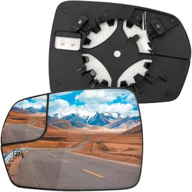 Imagem de LOIYLLEN Substituição do espelho do lado do motorista para Ford Edge 2015 2016 2017 2018 - Vidro do espelho do lado esquerdo, vidro dos espelhos retrovisores com aquecimento elétrico