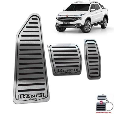 Imagem de Descanso + Pedaleira Aut Fiat Toro Ranch 2016 A 2021 Preto