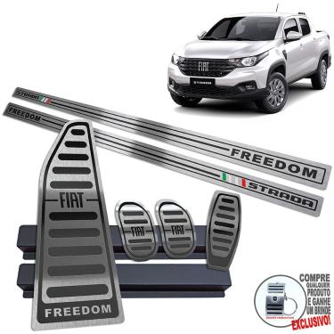 Imagem de Soleira Pedaleira Manual Descanso Strada Freedom Preto