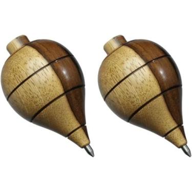 Imagem de Kit com 2 Pião de Madeira Resistente com Fiação Profissional - YoyoBra