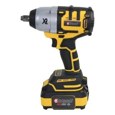 Imagem de Chave De Impacto 48v Motor Brushless Profissional Nakasaki Amarelo