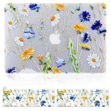 Imagem de iDonzon Capa para MacBook Pro de 13 polegadas M2 M1 A2338 A2289 A2251 A2159 A1989 A1706 versão 2023-2016, efeito 3D fosco transparente transparente e capa de teclado compatível com Pro 13.3 Touch ID