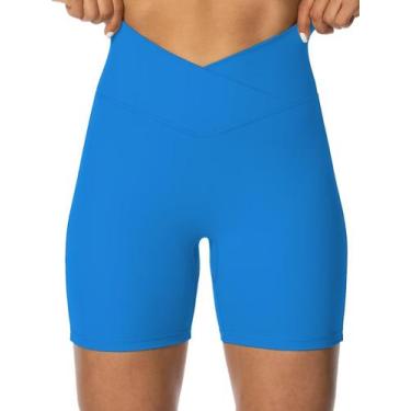 Imagem de Shorts de motociclista Sunzel Sunzfly Crossover para mulheres azuis gr