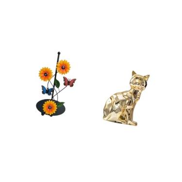 Imagem de Fenteer Porta-toalhas de Papel para Gatos, Estatueta Decorativa, Escultura de Animal, Ornamento de Artesanato, Suporte Vertical Antiderrapante para Lenços de